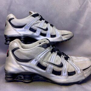 Nike Shox R4+ Metallic Silver Red 307807-002 Rare Vintage Y2K 2004 Mens Size 12